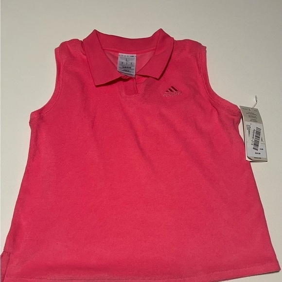 adidas Tops - NWT adidas Women's Spring Terry Polo Loose Fit Size 14 (F2)